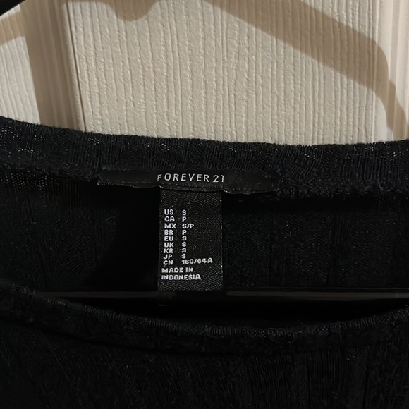 Forever 21 Black Size Small High Low Top super soft - Picture 6 of 6